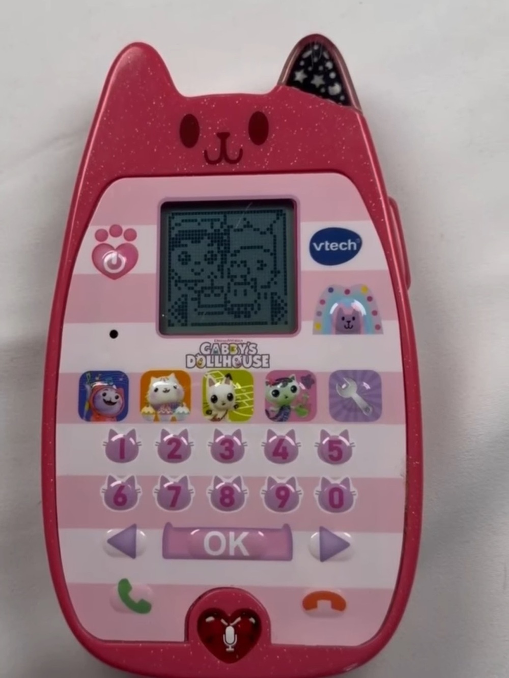 VTech Pink Gabby's Dollhouse Learning Toy Phone for Kids